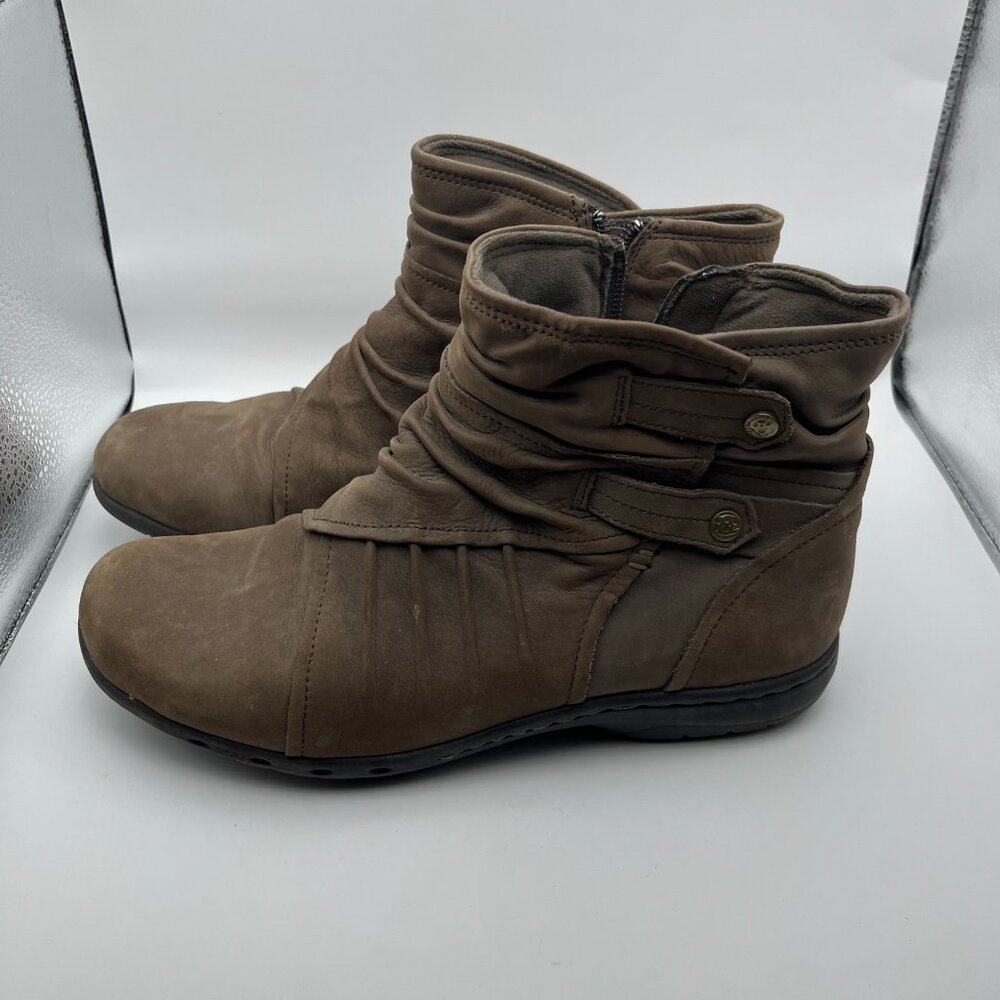 Cobb Hill by New Balance Pandora Ankle Boots Women’s 7.5W Brown Leather Zip - Picture 2 of 12